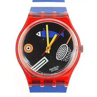 SWATCH AG1992  'Fritto misto' GR114 全新 法國設計師 普普 幾何 手表