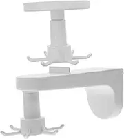 2pcs Multi Functional Wall Hook with Rotating Claw Design Strong Adhesive Kitchen Utensil Holder for Vertical Storage and Easy Installation