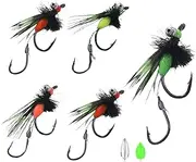 Fly Fishing Kit,5 Fly Assortment Dry Fly | Dry Fly Fishing Lures Kit with Bright Colors Gear for Fishing Enthusiast