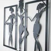 African Women Metal Wall Decor, African American Bedroom Art, Wall Hanging Gifts