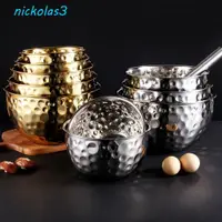 在飛比找蝦皮購物優惠-NICKOLAS沙拉盤,錘擊點不銹鋼水果碗,雞蛋壺大容量圓形