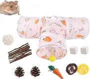 Hamster Cage Tubes - Hamster Cage Tubes | Toys Enrichment Exercise Habitat with Interactive Balls for Small Pets Play Foraging Chewing Hiding Nesting