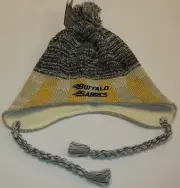Buffalo Sabres Pom/Braids Knit Reebok Hat - Adult Osfa - NWT