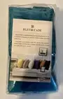 BLEUM CADE Set of 2 Throw Pillow COVERS, Velvet TEAL 18x18 Knife Edge Zipper NIP