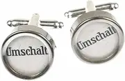 [Miniblings] Switch Typewriter Cufflinks - Handmade I Cufflink Cufflinks Shirt Buttons I Beautiful Wooden Box Included - Switch Typewriter, 16mm