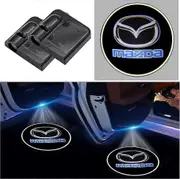 2pcs For Mazda Wireless Car Door Logo Light Led Hd Welcome Courtesy Ghost Shadow Projector Lamp Fit For Mazda Cars