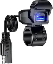 Motorcycle Vehicle-Mounted Charger WaterproofUSB Adapter12V Phone DualUSB Port Quick Charge 3.0 with Switch Moto Part,B