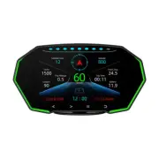 Car HUD OBD2+GPS Gauge LCD Digital Display Odometer Speedometer Meter RPM Alarm (for: Kia)