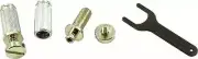 TonePros US Thread Locking Steel Stud Set For Vintage Wraparound Bridges Nickel