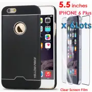 Luxury Aluminum Metal Bumper For iphone 6 Plus+ 6X Front&Black Screen protector