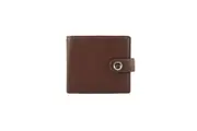 Dents Men's Smooth Nappa Leather Bifold Wallet with RFID Blocking and Coin Purse in Tan/Olive