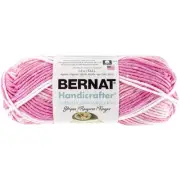 6 Pack Bernat Handicrafter Cotton Yarn Stripes-Pinky 162104-4732