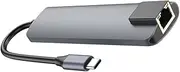 Angoily Type-c Docking -Port Hub USB Type Adapter Laptop Expansion Dock No Drivers Needed