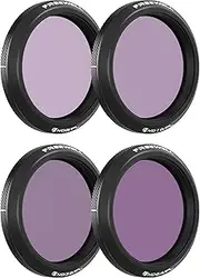 Freewell ND8/PL, ND16/PL, ND32/PL, ND64/PL Bright Day Filterset for Osmo Action 5 Pro/Action 4/Action 3 - Hybrid polarising ND Filters for Glare Reduction