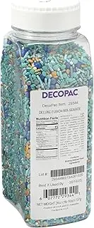 DECOPAC Seaside Deluxe Fusion Mix Candy Sprinkles, 26oz, Edible Sprinkles in Handheld Container, Sugar Cake Decorations For Celebration Cakes, Cupcakes, Cookies, Ice-cream, and Donuts