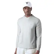 Tilley UPF Hoodie Mens Light Grey