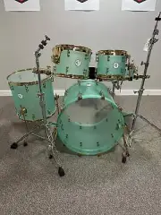 Frost Coke Bottle Green Acrylic Shell Pack W/Gold Hardware