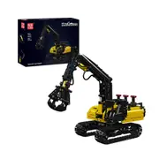 Mould King 17077 Hydraulic Log Grapple Trailer Building Set - 866 Pcs