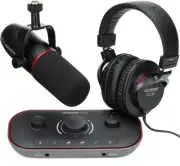 Focusrite Vocaster Two Studio USB-C Podcasting Audio Interface Bundle
