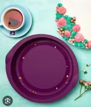 Tupperware Large Round Cake Baking Form Silicone Purple Tupperchef brand new.