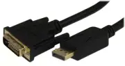 3ft DisplayPort to DVI Cable 28AWG Gold Plated Black