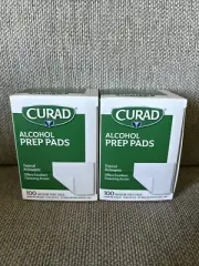 CURAD: Alcohol Prep Pads (Pack of 2 Boxes), Thick Alcohol Swabs,Medium Prep Pads