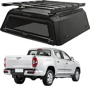 ATATNK 4x4 Pickup Aluminum Canopy Foldable Truck Hard Top Canopy Truck Tonneau Cover Seal Truck Cap Compatible for Maxus LDV T60 Car Truck Topper Bed Canopy
