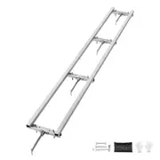 Rail Mill Guide System, 9 ft Milling Guide, 4 Crossbar Kits Chainsaw Mill Rail Guide, Aluminum Adjustable Saw Mill Rail System Work with Chainsaw Mills for Builders and