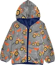 [Caihoyu] Sherpa Lined Toddler Hoodie Lightweight Zip Up Toddler Girl Jacket