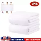 2Pack Extra Large Bath Towel Soft Fleece Luxury Bath Sheet Oversize Towels White