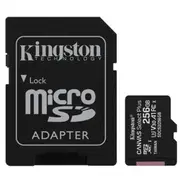Kingston Canvas Select Plus microSDXC Memory Card - 256GB Includes SD Adapter - UHS-I - Class 10 - Read up to 100MB/s - Write up to 85MB/s [SDCS2/256GB]