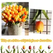 Tulip Artificial Flower Decoration Flower Table Home Decoration Bright Col H7N1