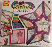 NIB Alex Toys Craft 3D Stellar String Art Colors Holiday Embroidery Floss Beads