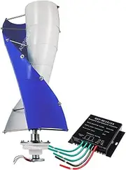 AISINILALAO 5000W Wind Turbine Generator, Vertical Turbine Alternative Free Energy Windmill 24V 48V 96V Hybrid Controller for Homeuse,12V 24V 48V