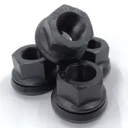 10 Two Piece 6mm Sleeve Flanged M22x1.5 Wheel Lug Nuts 33mm Unimount Hub Pilot