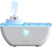 Byeaon Bedroom Humidifier Cute | Ship Design Portable Ultrasonic Humidifier - Quiet Humidifiers With 7 Colors Lights For Moms Women GirlsMoms Women Girls