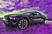 Mach 1 Mustnag PAinting Mousepad Computer Mouse Pad 7 x 9