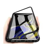 For XIAOMI REDMI NOTE 8T MAGNETIC CASE METAL BUMPER BACK TEMPERED GLASS COVER