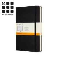 在飛比找博客來優惠-MOLESKINE 經典硬殼筆記本 (L型) 加量型-橫線黑