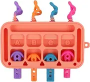 Baby Activity Board, Early Learning Toys, Educational Kids Activity, Silicone Plug-in Toy for Children Aged 1-3 Years Old