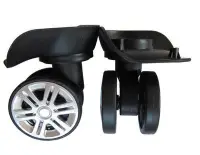 在飛比找Yahoo!奇摩拍賣優惠-萬向輪A09靜音雙排大輪 行李箱輪子旅行箱配件萬向輪腳輪拉桿