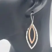 Taxco Sterling Silver 925 Dangle Earrings Pepe Dominguez Pair Set Copper