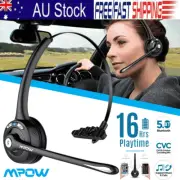 Mpow Bluetooth Wireless Over Head Headset Business Driver Headphone With Mic AU