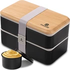 Bento Box Adult Lunch Box - Leakproof Insulated Portable Food Cooler Container