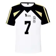 Haikyuu Cosplay Costume T-shirt Cartoon Print Harajuku Graphic Kawaii For Men's Women's Adults' Masquerade Back To School 3D Print Party Activewear