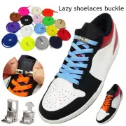 Adults Kids Flat No Tie Shoe Laces Lock Elastic Shoelaces Lazy Laces Sneakers