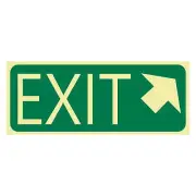 Exit Sign - Exit Arrow Top Right | Exit and Evacuation Signs