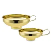 Stainless Steel Wide-mouth Funnel Salad Dressing Funnel Large Multi-function