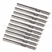 1/8" 17mm Single Flute Spiral Carbide CNC Router Bits Tools Milling Cutter Pack