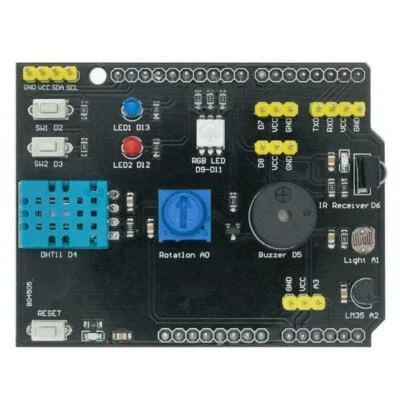 Multifunction Expansion Board DHT11 LM35 For Arduino UNO 9 in 1 Sensor Shield